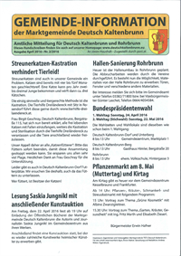 Gemeinde-Information April 2016